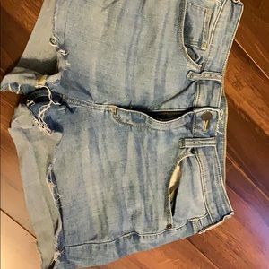 Denim shorts worn once